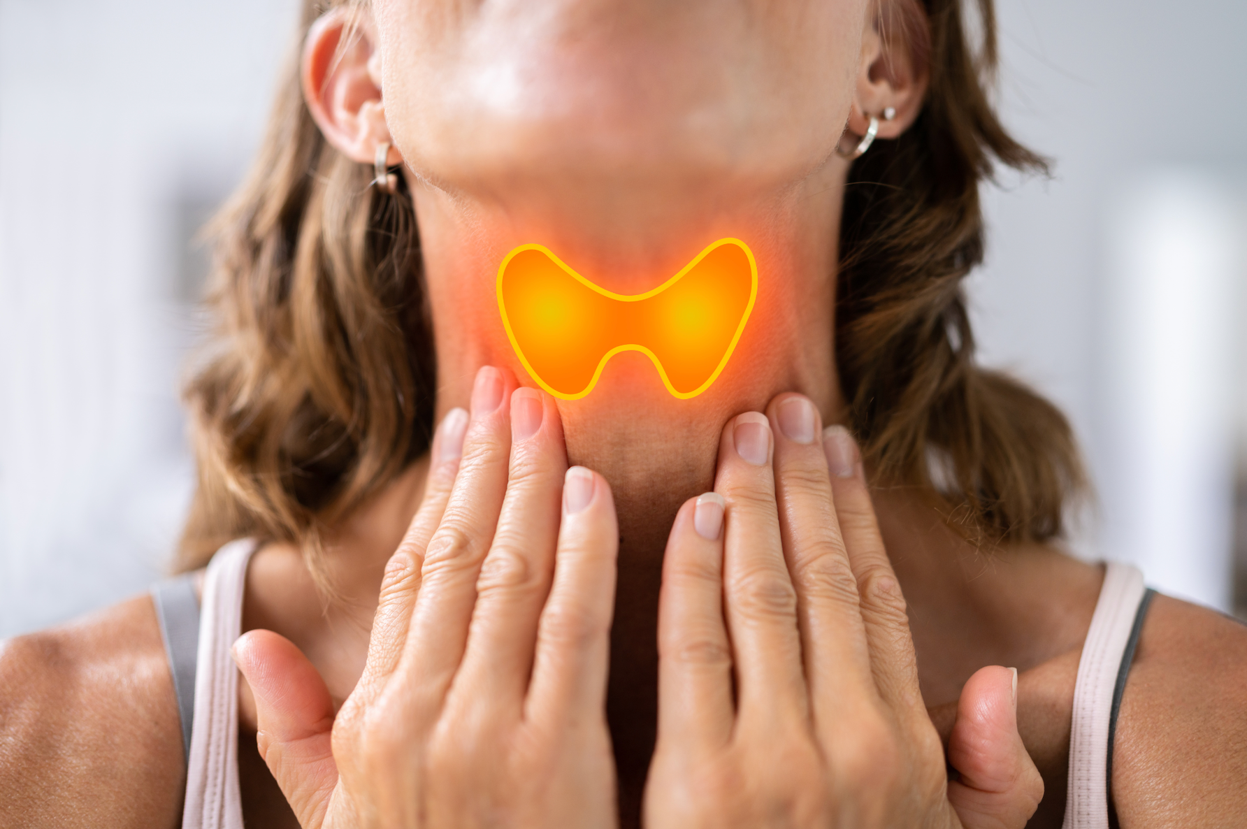 The Thyroid is a butterfly-shaped gland that sits in the throat