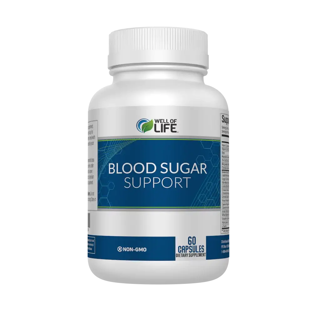 Well of Life Blood Sugar Support contains helpful nutrients to control blood sugar. 