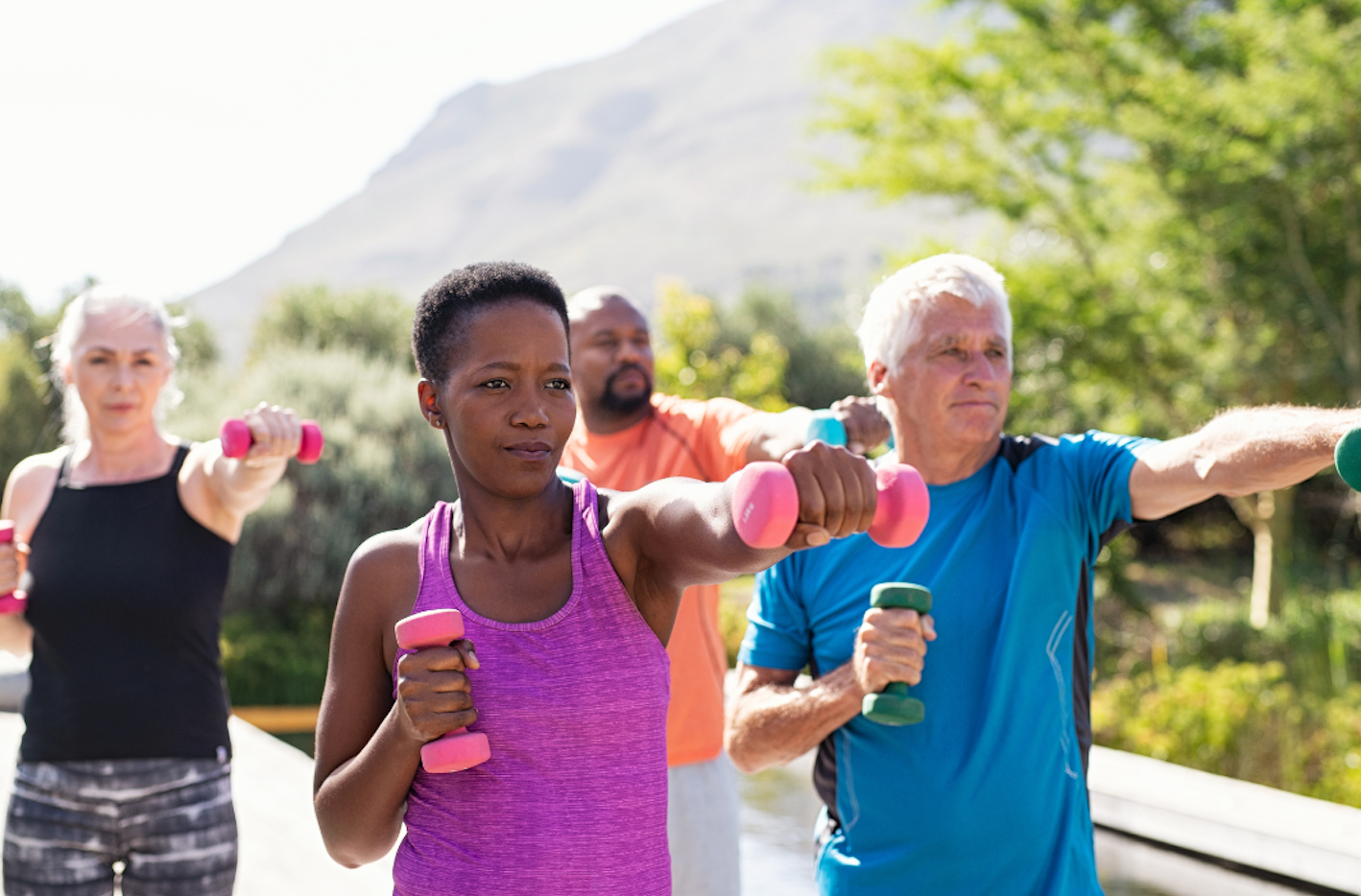 Staying physcially fit reduces your chances of getting sick because exercise modulates your immune system. 
