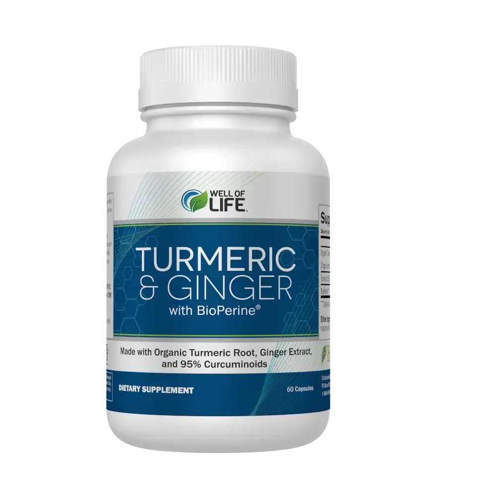 Well of Life offers a Turmeric & Ginger Supplement, this supplement can easily be added into your daily supplement routine. 