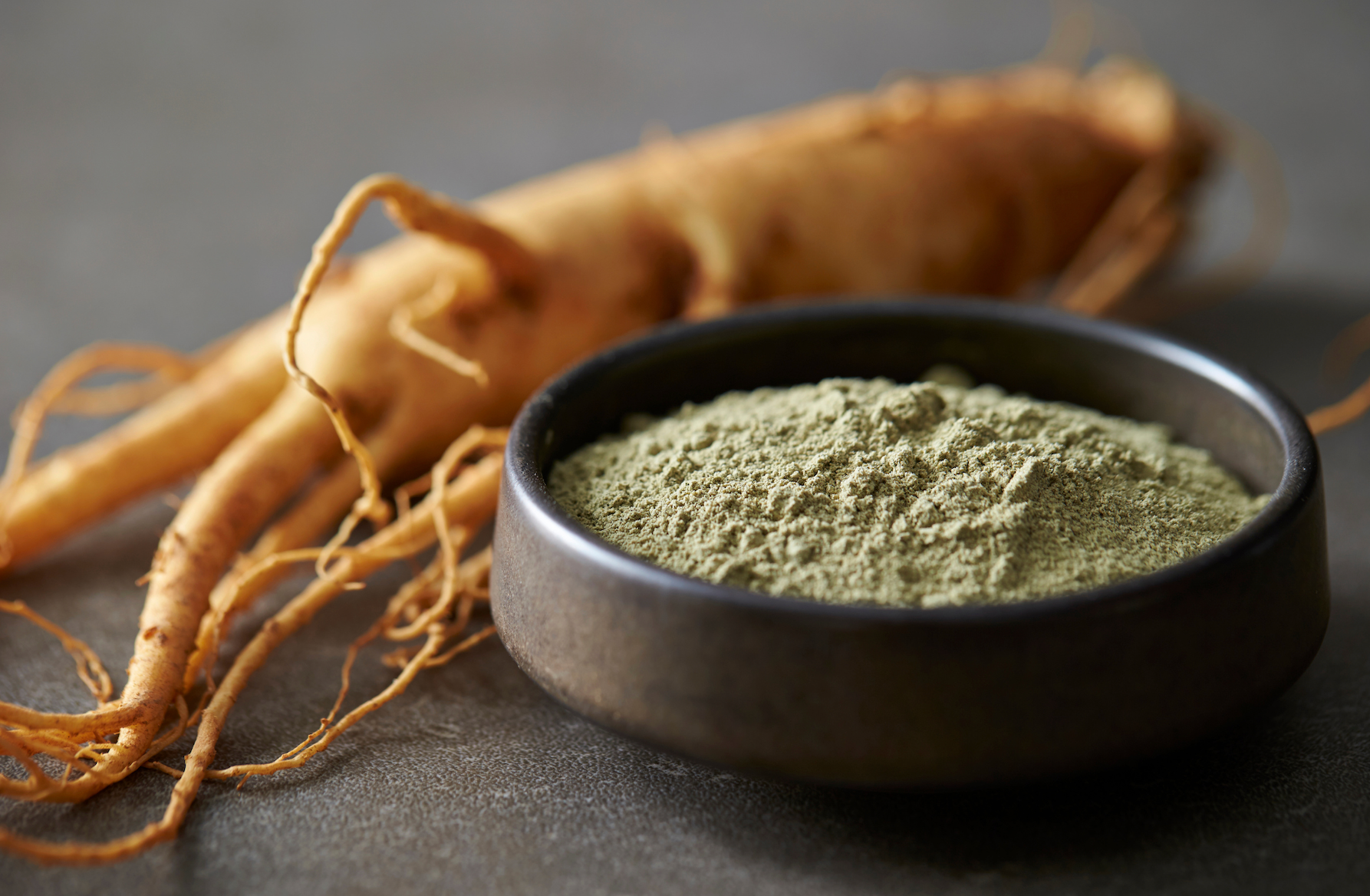 Ginseng improves mental clarity and promotes overall well-being.